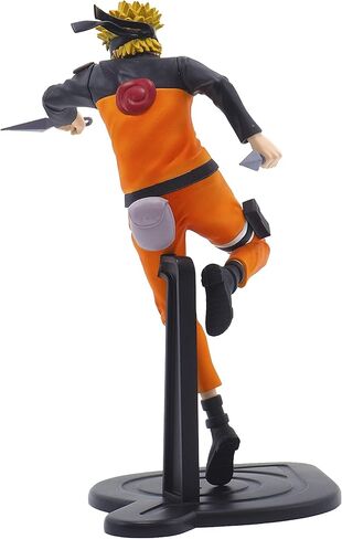 مجموعة ABYSTYLE Studio Naruto Uzumaki SFC Figure010 بطول 6.5 سم. شخصية قابلة للتجميع تحمل 2 تمثال Kunais Anime Manga رائع للهدايا وهواة جمع المعجبين in Kuwait