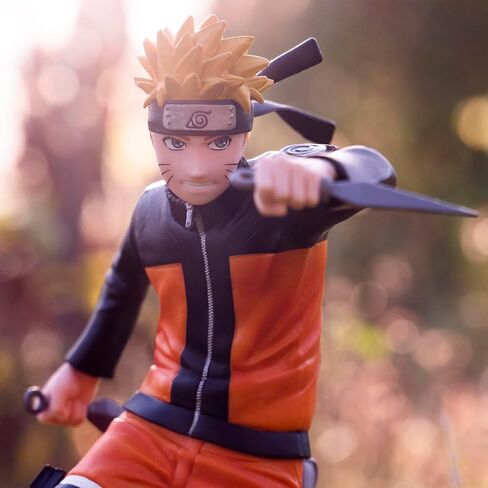 مجموعة ABYSTYLE Studio Naruto Uzumaki SFC Figure010 بطول 6.5 سم. شخصية قابلة للتجميع تحمل 2 تمثال Kunais Anime Manga رائع للهدايا وهواة جمع المعجبين in Kuwait
