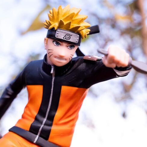مجموعة ABYSTYLE Studio Naruto Uzumaki SFC Figure010 بطول 6.5 سم. شخصية قابلة للتجميع تحمل 2 تمثال Kunais Anime Manga رائع للهدايا وهواة جمع المعجبين in Kuwait