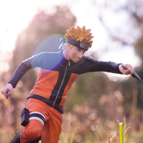 مجموعة ABYSTYLE Studio Naruto Uzumaki SFC Figure010 بطول 6.5 سم. شخصية قابلة للتجميع تحمل 2 تمثال Kunais Anime Manga رائع للهدايا وهواة جمع المعجبين in Kuwait