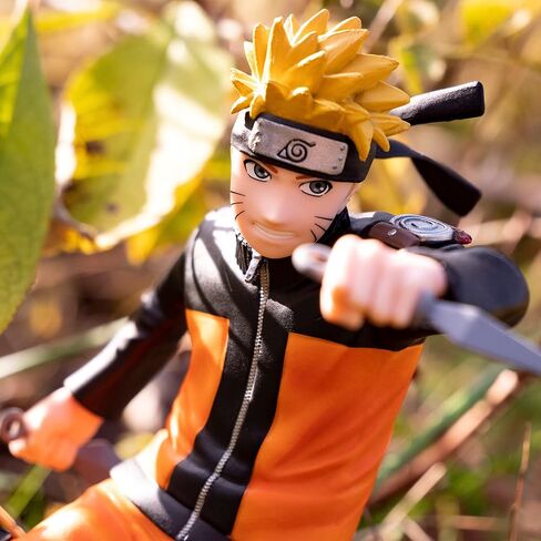 مجموعة ABYSTYLE Studio Naruto Uzumaki SFC Figure010 بطول 6.5 سم. شخصية قابلة للتجميع تحمل 2 تمثال Kunais Anime Manga رائع للهدايا وهواة جمع المعجبين in Kuwait