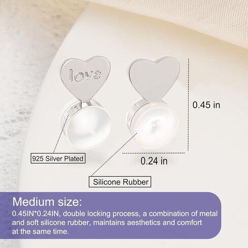 HANGINTHERE 6 Pcs Mixe Silicone Earring Backs for Stud Hoop Earrings Dangle Earrings Heavy Duty Earrings,Size: 0.2 * 0.24 * 0.45 in in Saudi Arabia