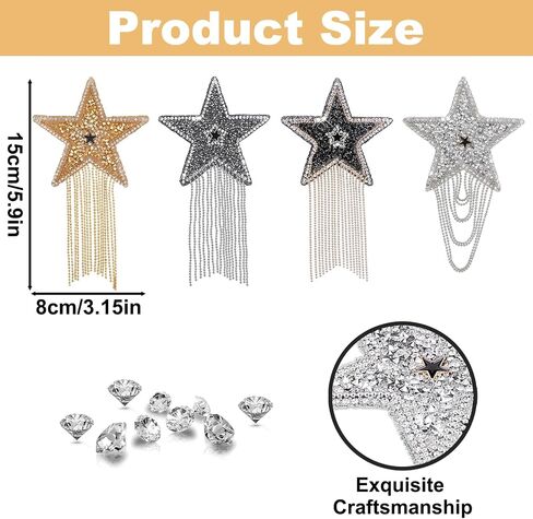 10CS Rhinestone Diamonds Iron On Patches, Bling Diamonds Embroidered Applique, Silver Diamonds Sew On Decorative Emblem, Patches for Backpacks Clothing Repair T-Shirt Jeans Jacket Hats DIY Art Crafts in Saudi Arabia