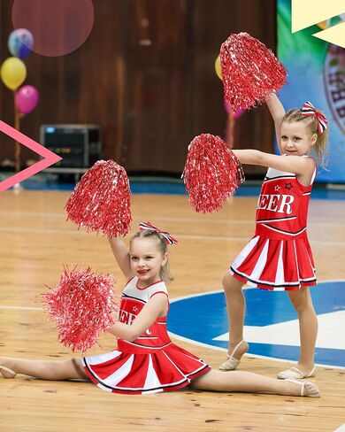 JenPen Cheerleader Costume for Girls Cute Cheerleading Outfit Cheer Uniform for Halloween Dress Up with Accessories in Saudi Arabia