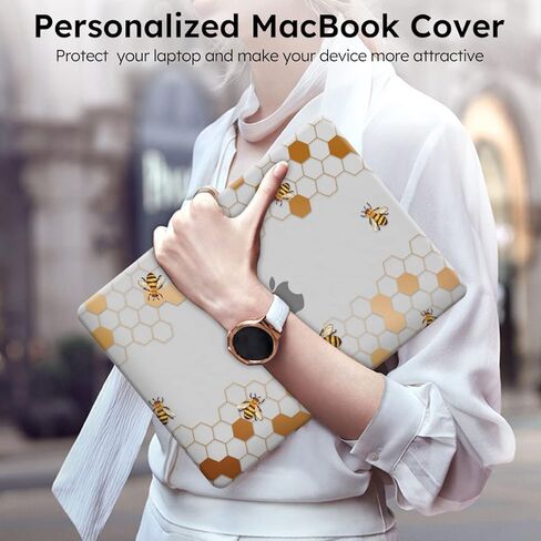 iCasso Compatible with MacBook Air 13 inch Case 2021-2018 Release A2337/A1932/A2179, Hard Shell Case Cover and Keyboard Cover Only for MacBook Air 13'' with Touch ID Retina Display (Clear) in Kuwait