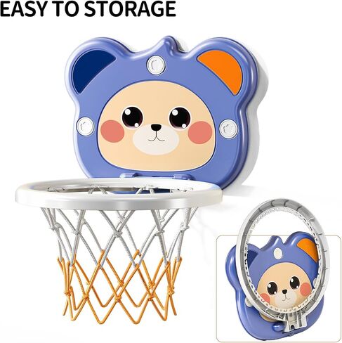 TEMI Indoor Mini Basketball Hoop for Toddlers Kids Boys Age 2 3 4 5 6, Toddlers Basketball Hoop with 4 Balls & Electronic Scoreboard, Toddler Boys Toys, Christmas Birthday Toys Gifts for Boys 3 4 5 6 in Saudi Arabia