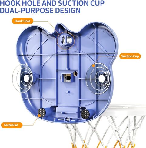 TEMI Indoor Mini Basketball Hoop for Toddlers Kids Boys Age 2 3 4 5 6, Toddlers Basketball Hoop with 4 Balls & Electronic Scoreboard, Toddler Boys Toys, Christmas Birthday Toys Gifts for Boys 3 4 5 6 in Saudi Arabia