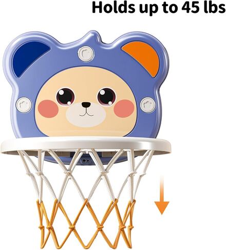 TEMI Indoor Mini Basketball Hoop for Toddlers Kids Boys Age 2 3 4 5 6, Toddlers Basketball Hoop with 4 Balls & Electronic Scoreboard, Toddler Boys Toys, Christmas Birthday Toys Gifts for Boys 3 4 5 6 in Saudi Arabia