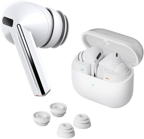 Premium Multi-Flange Eartips for Galaxy Buds3 Pro (Black, Mixed(SML)) – Always Fits, Never Slips in Saudi Arabia