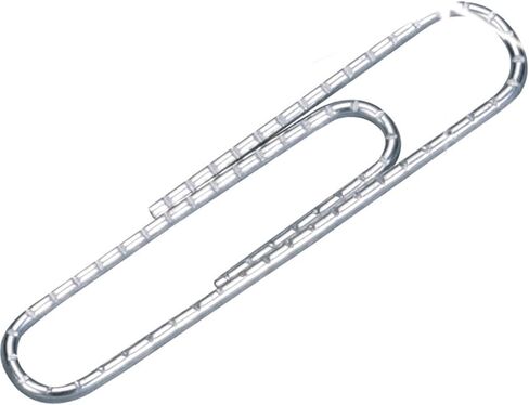 ACCO Brands 72385 Nonskid Economy Paper Clips, Steel Wire, No. 1, Silver, 100/Box, (ACC72385) (Pack of 10) in Kuwait
