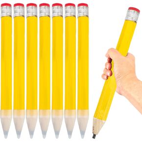 8 عبوات من أقلام الرصاص الخشبية الكبيرة بحجم 13 بوصة، أقلام رصاص خشبية كبيرة مضحكة ومبتكرة من الخشب الأصفر، مناسبة للأطفال وطلاب المدارس والمكتب والحفلات المنزلية in Kuwait