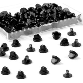 Phinus Pin Backs, 50PCS Metal Locking Pin Backs, Pin Back Locking Can Be Used for Badges, Lapel Pins, Enamelled Pins, Charms, Bags, Clothes, Denim Buttons, Badges and More in Kuwait