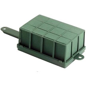 Floral Supply Online - Large Flower Cage Holders with Floral Foam for Fresh Flowers. Includes Flower Guide Booklet. (Pack of 2)