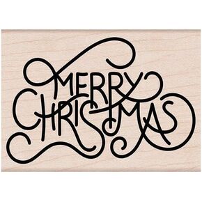 Hero Arts H6492 Flowy Merry Christmas