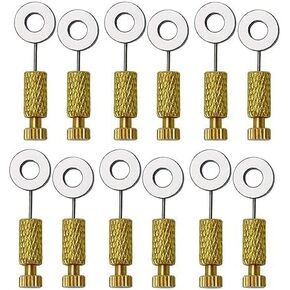 إبر الخياطة الجلدية الموجودة، أدوات إبرة قفل الجلد DIY لوضع إبرة الخياطة الجلدية، دبابيس حافة جلدية، أدوات إبرة قفل جلدي 0-6 مم، 6-12 مم، نموذجان (12)