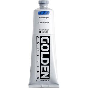 5 Oz Heavy Body Acrylic Color Paints Color: Primary Cyan