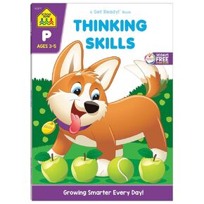 School Zone - Thinking Skills Workbook - 64 Pages, Ages 3 to 5, Preschool to Kindergarten, Problem-Solving, Logic & Reasoning Puzzles, and More (School Zone Get Ready!™ Book Series)