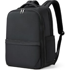 Hanke 17 Inch Expandable Backpack with Luggage Strap Business Travel Laptop Backpack for Women Mens Work Computer Bagpack Fits 15.6 Inch Laptop(Greyish White)