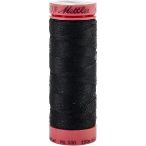 Mettler Metrosene 100% Core Spun Polyester Thread, 165 yd, Black