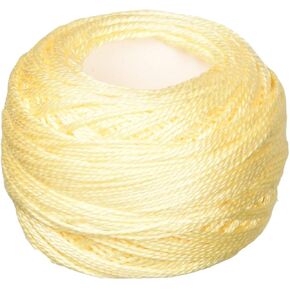 DMC 116 8-3823 Pearl Cotton Thread Balls, Ultra Pale Yellow, Size 8