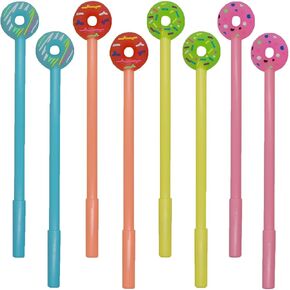 Maydahui 28 PCS Donuts Gel Pen Cute Kawaii Pens Black Ink for Students Office Supplies Party