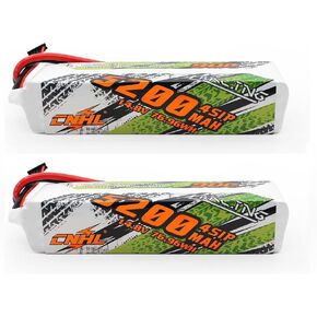 CNHL 5200mAh 4S Lipo Battery 14.8V 90C with EC5 Plug Soft Case for RC Car Truck Buggy Tank Airplane Boat(2 Packs)