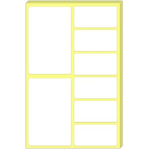 200 Pieces, 2 Sizes (4x6, 2x4) - Large Labels for Storage Bins, Organizing, Moving Box Packing Label Stickers