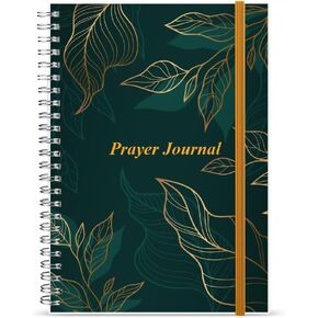 Prayer Journal for Woman, Bible Journal with Verse, 60 Weeks Scripture, Faith & Devotional Journal, Christian Planner, Bible Study Notebooks for Note Taking, Religious Christian Gifts for Women, 5.8" x 8.3", Blue Watercolor