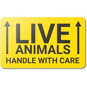 300 May Bite Stickers, 1 x 2 Inch Caution May Bite Stickers Bright Yellow Warning Labels for Veterinary Halloween Theme Anyone Who Love to Bite Risk Safety Label Stickers - 1 Roll of 300 Labels