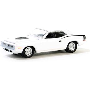 Truck 1/64 1970 Plymouth Hemi 'Cuda Alpine White, GreenLight Muscle Series 28 13350-B