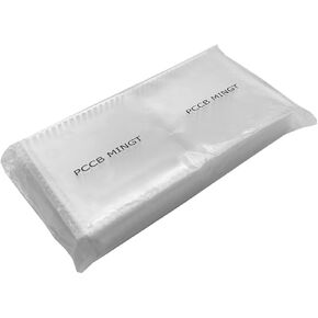 50 قطعة 2.5 بوصة × 2.5 بوصة جيب مزدوج شفاف غير PVC تقلب العملات المعدنية من الفينيل PET آمن للتخزين على المدى الطويل حامل حماية للعملات المعدنية وجمع الطوابع