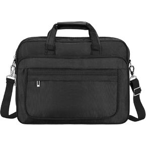 uxcell 15.6 Inches Laptop Bag Case, Water-Resistant Laptop Briefcase, Black