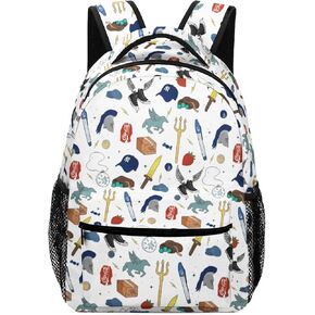 Movie Backpack Fashion Laptop Backpacks 3D Print Movie Shoulders Bag with Multiple Pockets For Outdoor Travel Fans