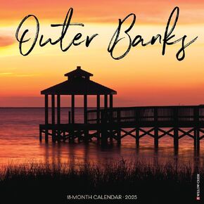 Willow Creek Press Outer Banks Monthly 2025 Wall Calendar (12" x 12")