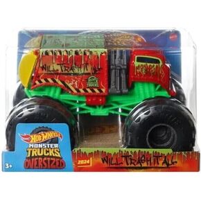 Hot Wheels Monster Trucks Oversized 1:24 Scale Metal Die-Cast Toy Truck (2024 Will Trash It All)