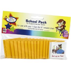 Kenson Kids “I Can Do It!" Reward Chart School Supplemental Pack – Ages 3 to 10