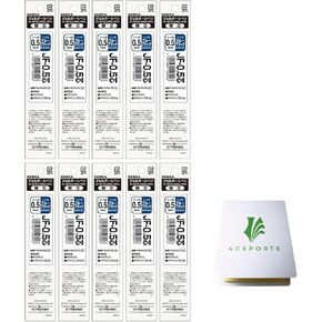 Sarasa Zebra 0.5mm Blue Black Ink 10 Refills (RJF5-FB), High Speed Dry Ink Technology with Original Sticky Notes