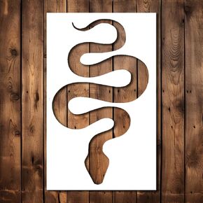 Snake Stencil Template - Reusable Snake Stencils for Painting on Wood, Glass, Wall Rock, Walls, Canvas, Glassware, Spray Painting, Airbrushing, Crafts (5x8)
