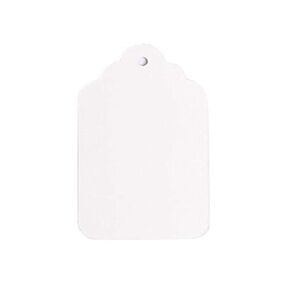 NAHANCO 8NS Unstrung-1-3/4 x 2-11/16" Unstrung All Purpose Merchandise Tags-White 1000/Carton (Pack of 1000)