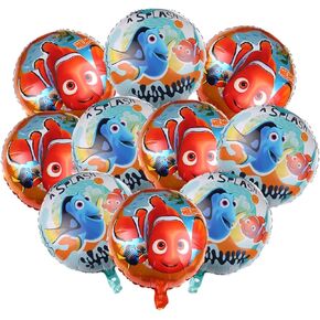 10 قطعة بالون العثور على نيمو مستلزمات الحفلات، كبير 18 بوصة من فيلم الألومنيوم بالون مستلزمات حفلات أعياد الميلاد in Kuwait