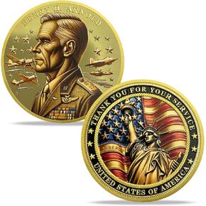 Military Challenge Coins - Thank You for Your Service Veteran Challenge Coin Military Appreciation Gifts for Veterans Army Navy USMC (George Catlett Marshall) in Kuwait