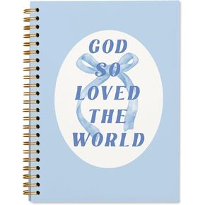 Coquette Bow Spiral Notebook Journal, Vintage Bible Note Taking Supplies Notebook, Cute notebook, Bible Study Notebook Supplies Gifts Notebook for Teen Girls Student Teacher 5.5x8.3 inch