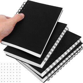 3 Pack 5x7 Inch Waterproof Spiral Notebook Stone Paper 150 sheets Lined Dot Graph Tactical Notebook All Weather Notepad Hardcover Construction Notepad Weatherproof Notepad for Outdoor Police Recording