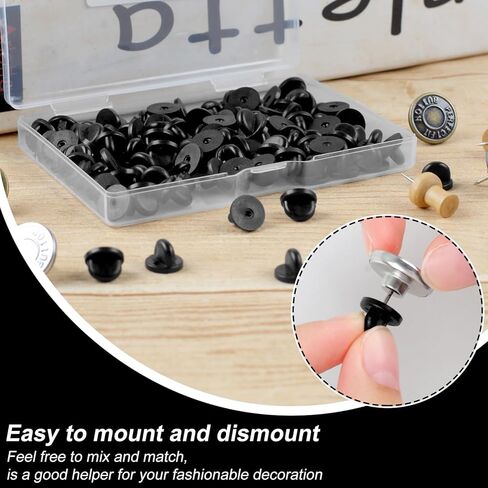 ظهر دبابيس Phinus، 50 قطعة من دبابيس القفل المعدنية، يمكن استخدام القفل الخلفي للشارات، ودبابيس التلبيب، والدبابيس المطلية بالمينا، والسحر، والحقائب، والملابس، وأزرار الدنيم، والشارات والمزيد in Kuwait