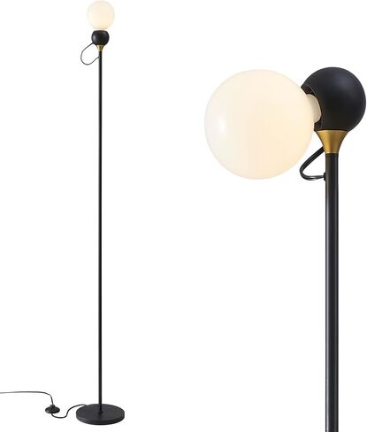 Rdozko Floor Lamp - Minimalist Standing Lamp with Adjustable Head, Metal Base, 70" Tall, Foot Switch - Ideal for Living Room, Bedroom - Design with Magnetized Head for Custom Angles in Saudi Arabia