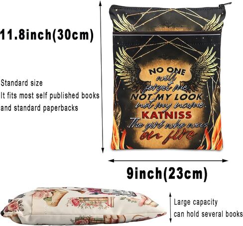 BWWKTOP Hunger Novel Book Sleeve Peeta And Rue Gifts No One Will Forget Me Not My Look Not My Name. Katniss The Girl Who Was On Fire Suzanne Book Cover Book Protector (No One Will) in Saudi Arabia