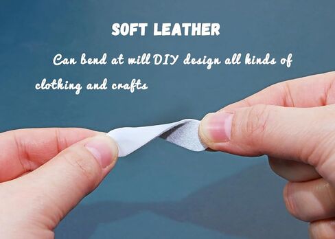 ONLYKXY 30pcs PU Blank Leather Label Soft Small Crochet Tag Button with Holes Personalized Handmade Clothing DIY Craft Patch for Custom Name Knitting Bags Shoes Hat Crafts Jeans Jewelry (White) in Saudi Arabia
