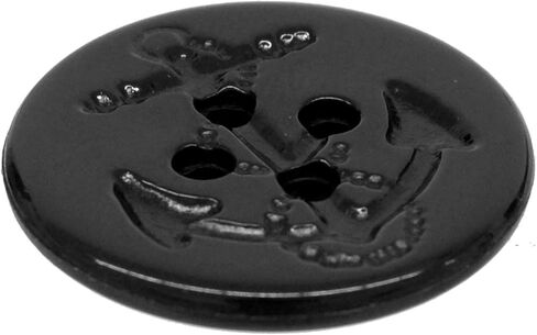 Mibo 10 قطع نايلون راتينج - 4 فتحات - مرساة بحرية منقوشة - 36 لتر (22 ملم) - أسود in Kuwait