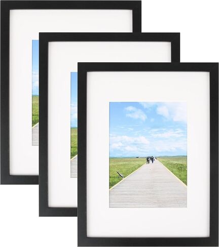 Aynoo Floating Picture Frame 7x9 Picture Frame 5x7 6x8 Floating Picture Frame, Table-top Floating Frame Black Modern Style Wooden Display For 4x6 5x7 6x8 7x9 Picture Frame Black (PHSD0709) in Kuwait