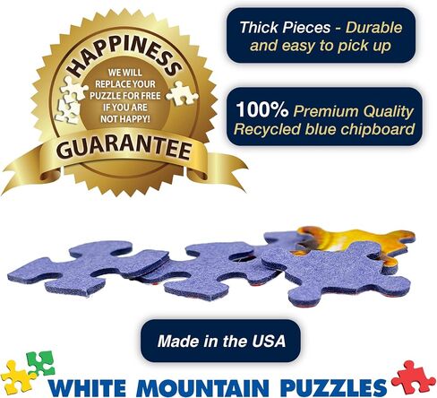 ألغاز عيد الميلاد العائلية من White Mountain مكونة من 1000 قطعة من ألغاز الصور المقطوعة لعطلات الشتاء للبالغين والعائلات والأجداد in Saudi Arabia